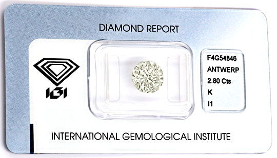 Foto 2 - Riesen Diamant 2,8ct Brillant IGI Superbrillanz Diamond, D5809