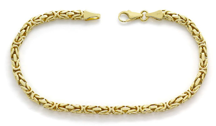 Foto 1 - Massives Armband im Königsketten Muster in Gelbgold 14K, K2688
