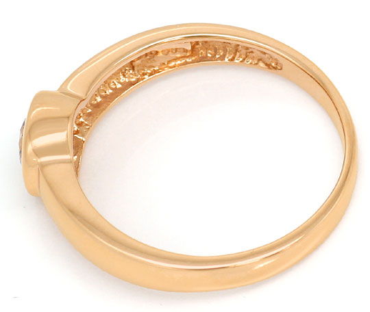 Foto 3 - Rosegold-Ring Brillant-Solitär 0,51ct Gold Bronze Farbe, S3163