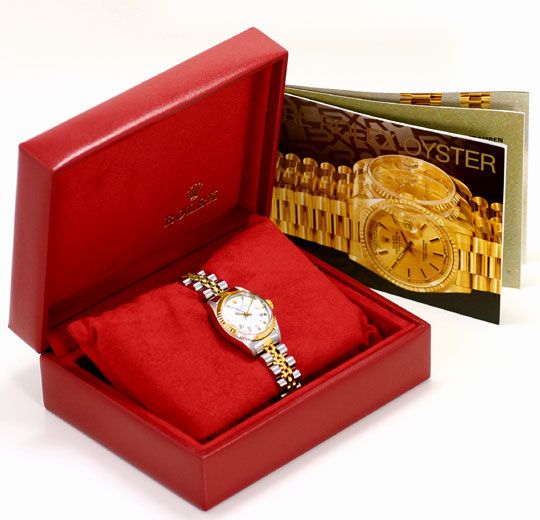 Foto 6 - Rolex Lady Date Stahl-Gold, Automatik, Damen-Armbanduhr, U2206